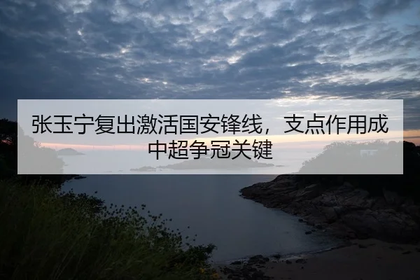 张玉宁复出激活国安锋线，支点作用成中超争冠关键